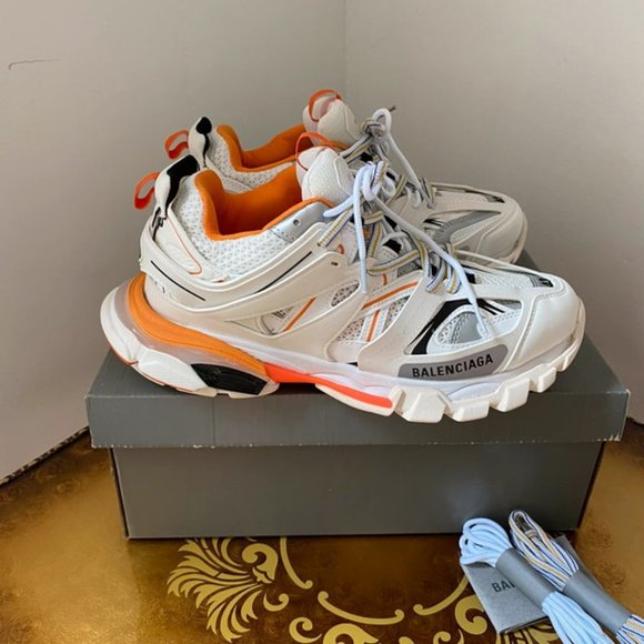 NEW Balenciaga Track White Orange - Picture 4 of 8